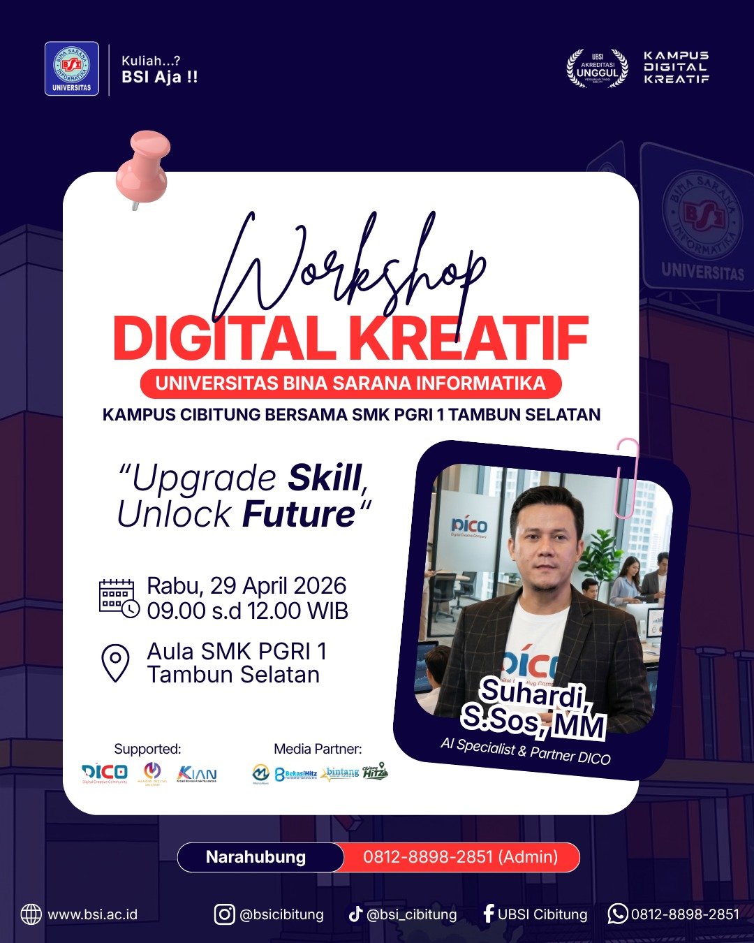 Workshop Digital Kreatif UBSI Cibitung Tingkatkan Skill Siswa Siap Hadapi Era Digital Masa Depan