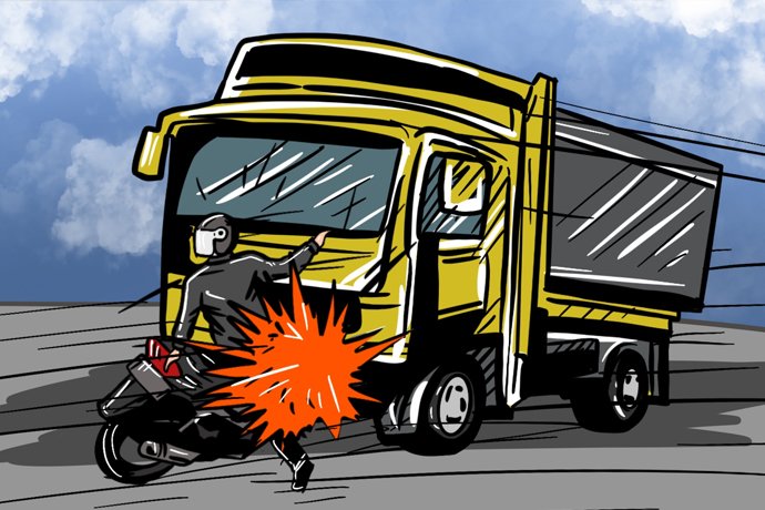 Malam Minggu Kelabu: Dua Kecelakaan Melibatkan Truk Terjadi di Kranji dan Narogong Bekasi
