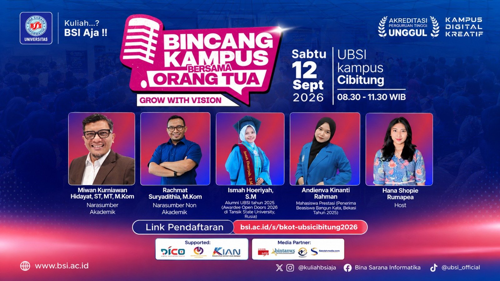 UBSI Cibitung Ajak Orang Tua Bangun Visi Anak