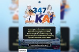 KAI Buka 347 Lowongan Kerja 2026, Lulusan SMA hingga Sarjana Bisa Melamar