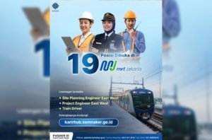 MRT Jakarta Buka 19 Lowongan Kerja, Cek Posisi dan Cara Melamarnya
