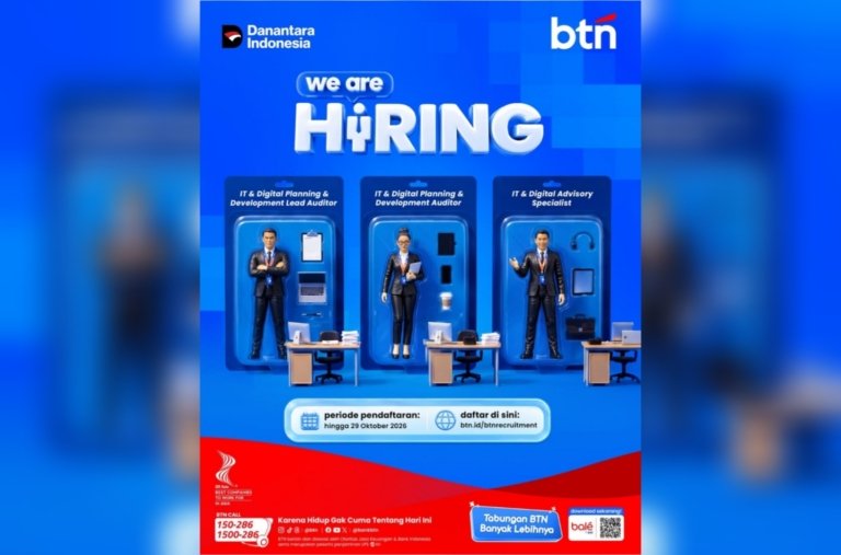 BTN Buka Lowongan Kerja IT dan Digital 2026, Simak Kualifikasinya