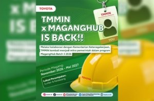 Program Magang TMMIN x Kemnaker Batch 3 2026 Resmi Dibuka